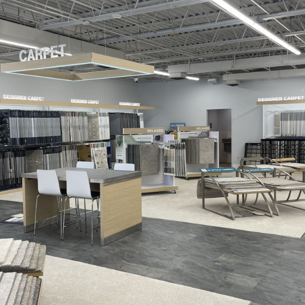 Designer Carpet display at Carpet One in Albany, NY