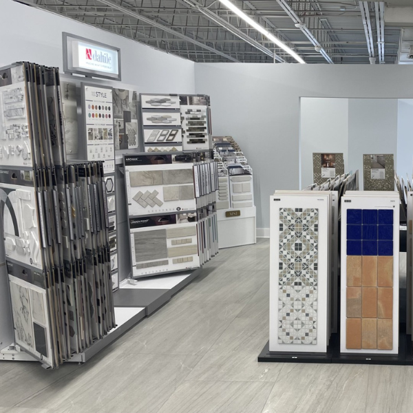 Tile and Daltile displays at Carpet One in Albany, NY
